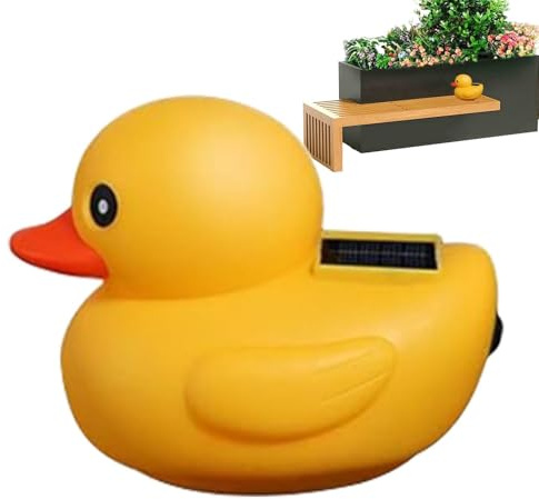 Canard Flottant Solaire - Canard En Caoutchouc Jaune | ABS, Télécommande Pour Lampes Solaires De Piscine | Lampe Lumineuse, Lumière Flottante Étanche Pour Piscine, Étang, Mariage Et Décoration Extérie