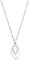 Amor Kette mit Anhänger 925 Sterling Silber Damen Halsschmuck, mit Zirkonia synth., 45 cm, Silber, Kommt in Schmuck Geschenk Box, 2016420