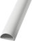 50cm – 30mm x 15mm White Trunking | Half Round Cable Conduit Cover | HDMI AV TV Ethernet & Audio Wire Ducting | Wall Tidy Management | Self-Adhesive Backing *Easy Install* | Neat Skirting Home