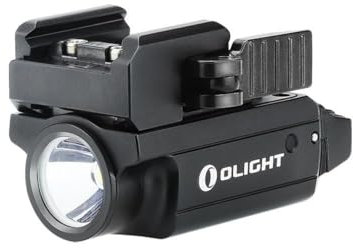OLIGHT PL-Mini 2 Valkyrie Rechargeable Light 600 Lumens Compact LED Torch, 100 Meter Throw Rail-Mounted Flashlight for Field Search (Black)