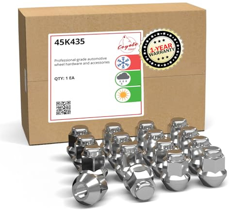 Wheel Accessories Parts Set of 16 ATV UTV Bulge Acorn Lug Nut 17mm Hex 1.10 (27.94mm) Long (Chrome, 3/8x24)