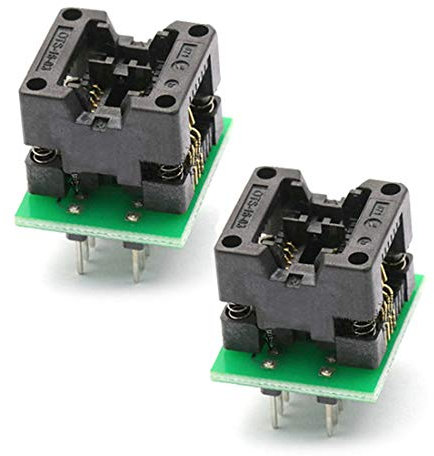Hailege 2pcs SOIC8 SOP8 zu DIP8 EZ Programmer Adapter Sockel Konverter Modul mit 150mil Wide-Body Seat Programmer Adapter Sockel