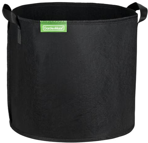 GardenMate 10x 30L Pflanzsack aus Vliesstoff Ø35.6cm Höhe 30.5cm - Blackline