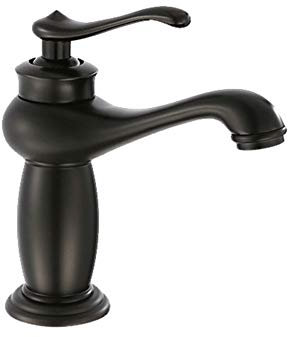 Rubinetto Bagno Lavabo Nero Monocomando Ottone Rubinetto Bagno, Regolazione A Caldo E Freddo, Per Miscelatore Lavabo E Rubinetti Per Bidet, Valvola In Ceramica, Stile Antico