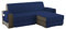 sevi's Sofabezug L Form 200cm Wasserdicht, Sofa überzug Ecksofa Reversibel Kratzfest Fleckenresistent - Sofa Cover für Katzen und Hunden - Blau