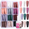 Matte Press On Nails Long Coffin, FANDAMEI 12 Color 240PCS Full Cover Long Ballerina Fake Nails, Acrylic False Nail Tips with 10g Nail Glue, 12 Solid Color False Nail for Women Girls Nail Art DIY