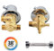 Thermostatische Mischbatterie, Duscharmatur, 2/3/4 Wege, Messing, Mischbatterie, Duschkabine, Gewinde/Intubation, Keramik-Kartusche, für Kabine oder Dampfbad, G1/2 Zoll, Intubation 3 Wege