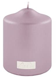 Fink - Kerze, Stumpenkerze - Paraffin - Farbe: metallic Rose - (ØxH) 8 x 10 cm - 1 Stück