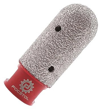 FOCSTOL Fraise Diamantée 25mm pour Agrandir Meuler et Façonner les Trous Existants dans Carrelage Porcelaine Céramique Marbre Granit Maçonnerie Comptoir Pierre M14 Filetage