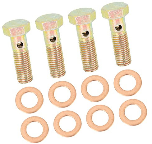 A ABSOPRO Banjo Boulons Frein Raccord Adaptateur 30mm M8x1.0mm Filetage (Ensemble de 4)