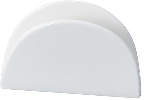 FELTECHELECTR Portatovaglioli in Ceramica per Bagno Elegante Dispenser Napkin per Tavolo e Cucina Scatola Tovaglioli Bianco per Ospiti