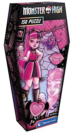 Clementoni - 28184 - Puzzle Monster High Draculaura - 150 Pieces, Jigsaw Puzzle for Kids Age 7, Puzzle Cartoon, Made In Italy