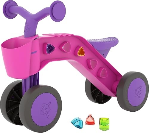 Chillafish ItsiBitsi-Blocks Laufrad, mit Aufbewahrungskorb und Spielblöcken, Lauflernrad mit Korb, für Kinder von 1 – 3 Jahren CPIB02LBO