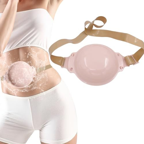 Heagimed Cubierta De Baño De Ostomía De Estoma, cubierta de baño impermeable con cinturón ajustable ostomía, Protector de Silicona Sellado para Proteger Heridas, Suministros De Colostomía