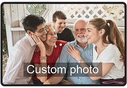 GZYZXP Personalised Doormat, Custom Floor Mat, Custom Photo/Logo Doormat, Personalised Door Mat Indoor Outdoor Custom Front Welcome Mat, for Entryway, Patio, Hallway, Indoor Outdoor, washable