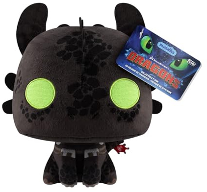 Funko Pop Plush: HTTYD – Toothless - How to Train Your Dragon - Geschenkidee zum Geburtstag - Offizielle Handelsware - Gefülltes Plüschtier für Kinder und Erwachsene