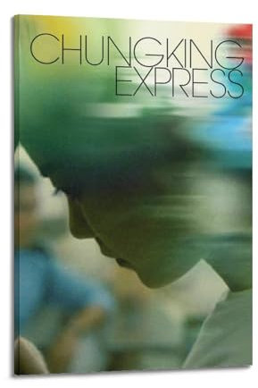 Filmposter Chungking Express auf Leinwand, Wandkunst, Dekoration, Wohnzimmer, Schlafzimmer, Dekoration, Poster, 50 x 75 cm, Rahmenstil