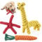 Mezere Puppy Chew Toys from 8 weeks Puppy Teething Toys for Puppies Tough Dog Toys Indestructible Giraffe Puppies Toy for Boredom