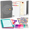 Budget Planner Deutsch A6, Finanzplaner, Haushaltsbuch zum Eintragen, Sparbuch für Geld, BudgetPlaner, Geldsparmappe, Budget Binder, Geld Organizer, Personal Organizer (Grau)