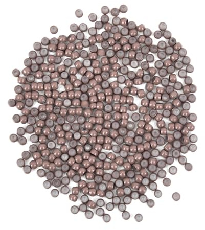 Vlasy Silicone Lined Nano Beads, 3mm Nano Rings, 400 Pcs Medium Brown | Hair Beads for Nano Beads Hair Extensions, Micro Nano Beads for Nano Rings Hair Extensions, Hair Tinsel Beads