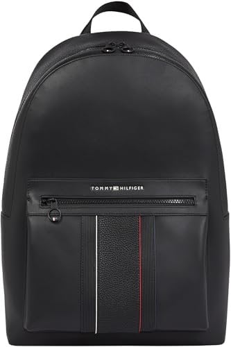 Tommy Hilfiger Herren Rucksack Foundation Elegant, Schwarz (Black), Einheitsgröße