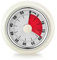 Teeloray Visueller Timer, Eieruhr, 60-Minuten Countdown Timer für Kinder und Erwachsene, Mechanisch Küchentimer, Eieruhr Kühlschrank mit Magnetfuß, Klingelarm, für Studie Kochen,Weiß
