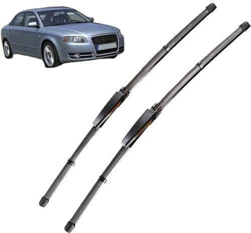 Congin Scheibenwischer Vorne Passend für Audi A4 B7 S4 RS4 2004-2008 22+22, Individualität Wasserdicht Auto Scheibenwischer Auto Ersetzen Zubehör