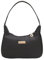 QKEPCY Handtasche Damen PU Leder Schultertasche Umhängetasche Klein Lässige Retro Schulterhandtasche Unterarmtasche Clutch Mini für Dating Party Einkaufe(Schwarz)