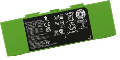 ASKC Batteria ABL-F Cleaner da 64,2 Wh per iRobot Roomba i8 i8+ i8550 i7 i7+ 7150 7156 7550 7558 i6 i4 4150 i4+ 4550 i3 i3+ 3158 e5 e5 150 E. 6 E6198 J7 J7+ J7550 J7150 14,4 V 4460 mAh
