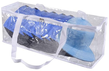 Baseballkappe Box Cap aufbewahrung für Baseballmützen Halter Große Hutaufbewahrungstasche mit doppelten Tragegriffen und Reißverschluss Hutaufbewahrung für Baseballmützen, fasst bis zu 19 Hüte