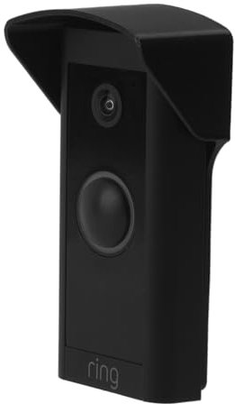 Generisch Wetterschutz für Video Doorbell Wired - Regenschutz für Türklingel mit Kamera - Schwarz - Regenschutzdach