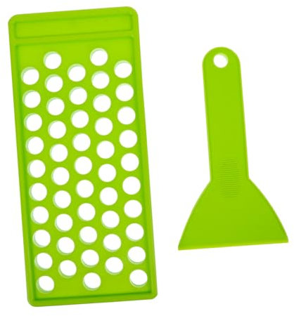 OFFIGAM Selbstgemacht Lippenbalsam Satz 5g Pp Lippenbalsambehälter Füllschalen Grün Für Selbstgemachte Lippenpflege Handliches Lippenstift Kit Mit Abfülltablett Und Spachtel