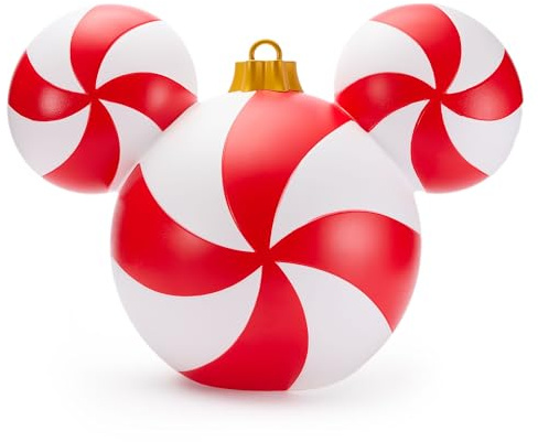 Disney Store Official Mickey Mouse Red & White Ornament, large