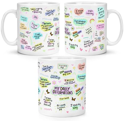 Gift Base My Daily Affirmations 10oz Mug Cup Nurse Teacher Parent Mum Dad