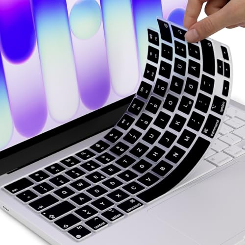 Arisase Funda de silicona ultrafina para teclado para MacBook Neo de 13 pulgadas con A18 Pro lanzado en 2026 y MacBook Pro de 16 pulgadas/Pro de 14 pulgadas con accesorios de protección M5/M5 Max/Pro