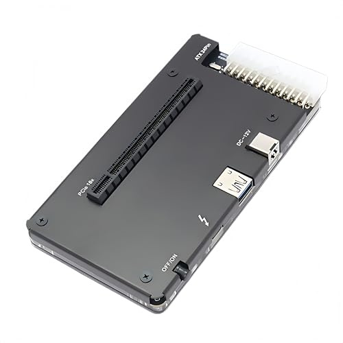 PUSOKEI Dock EGPU, Docking Station per Scheda Grafica GPU Esterna, USB4.0, ATX24Pin, PCIe 16X (PCIe3.0x4), Supporto Alimentatore ATX/SFX
