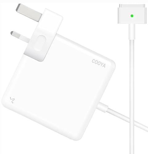 COOYA 45W T-Tip Charger/Power Adapter for MacBook Air 11 & 13 Inch (2012-2017), Fast Charging & Overheat Protection, Universal Laptop Charger Compatible with A1435, A1436, A1465, A1466 Models