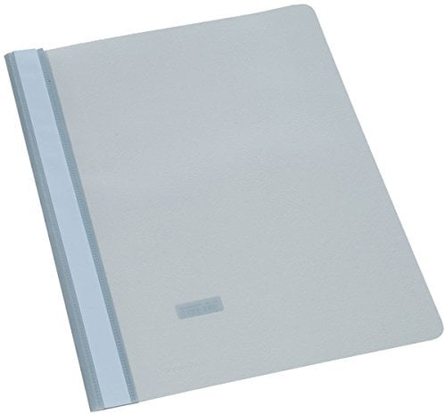 Schnellhefter DIN A4 Kunststoff Sichthefter Schul-Hefter grau Kunststoff plastik Schule Büro (100er Packung, grau)