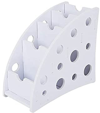 Organizer Multifunzione Rimovibile per Scrivania Portamatite in Legno Contenitore in Plastica Scatola Portaoggetti per Organizer Multimediale Organizer Telecomandato con Scomparti di Immagazzinaggio