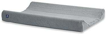 Jollein 022-503-65220 Wickelauflagenbezug Basic knit grau (Gr. 50x70 cm)