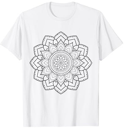 Mandala zum bemalen & ausmalen für Kinder T-Shirt