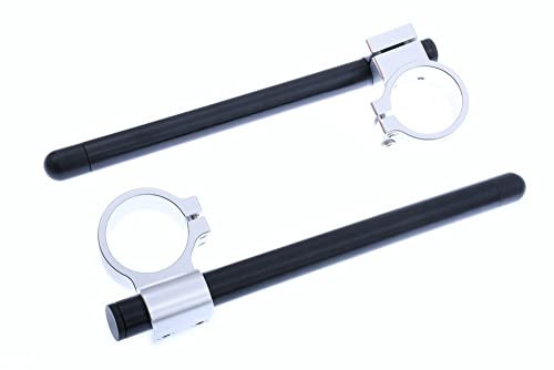 avdb-moto Paae erhöte Stummellenker/erhöte Klemmen 37 mm + Rohr kompatibel mit CBR 600 F 1987-1990, VF700 1986-1987, VFR 750 1986-1987 (ALU)