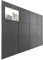 DECORITA Lot de 12 tableaux en liège noir de 119,4 x 88,9 cm – Grand tableau en liège de 121,9 x 91,4 cm pour bureau – Grands tableaux en liège pour murs – 183 x 122 cm – Gris noir