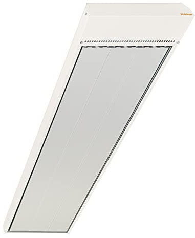 Ecosun S+ Infrarot Hallenheizung Dunkelstrahler 3000W 230/400V IPX4 Industrie Schwarzstrahler Heizung für Lagerhalle Sporthalle Werskstatt