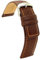 diloy Uhrenarmband aus Leder im Rallye- oder Rennsport-Stil. Perforierte Oberfläche mit Löchern. Farbnaht 18mm 20mm 22mm 24mm 367 Mittel Braun 20mm