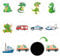 10 Pcs Waterproof Color Changing, Reusable Potty Seat Magic Stickers - Potty Training Reward Stickers & Targets (10 Patterns)