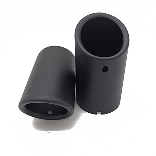 Auspuffblende Für VW Für Golf 6 7 Mk7 Für Polo Für Bora Für Jetta Mk6 Für Scirocco Carbon Auto Auspuff Endrohr Schalldämpfer Abdeckung Auto Endrohr (Farbe : Matt-schwarz)