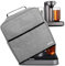 Ksestor Housse anti-poussière pour machine à cocktail Bartesian - Poches pour ranger les accessoires Bartesian - Capsules à cocktail Bartesian - Machine à alcool Barista - Gris