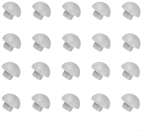 Emiif 20 Stück WC-Sitz-Puffer-Set, WC-Sitz-Puffer-Set, WC-Stoßfänger, Ersatz-Dämpfungspads, Stop-Stoßstange