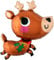 Amscan 4204275 - Super Shape Folienballon Rentier, 76 x 76 cm, Rudolf, Weihnachten, Dekoration